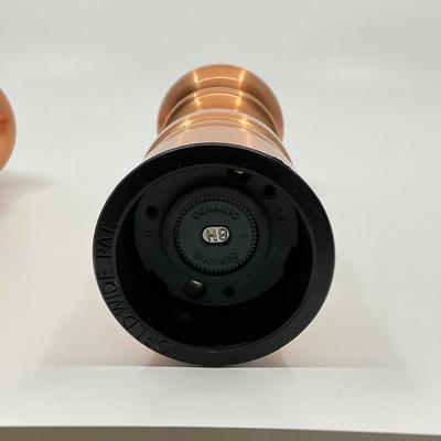 768 Pair of William Bounds LTD Copper Salt and Pepper Grinders