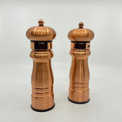 768 Pair of William Bounds LTD Copper Salt and Pepper Grinders
