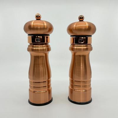 768 Pair of William Bounds LTD Copper Salt and Pepper Grinders