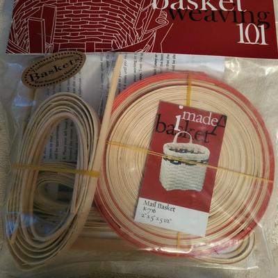 BASKET WEAVE KIT, JEWELRY CASE AND THIMBLES