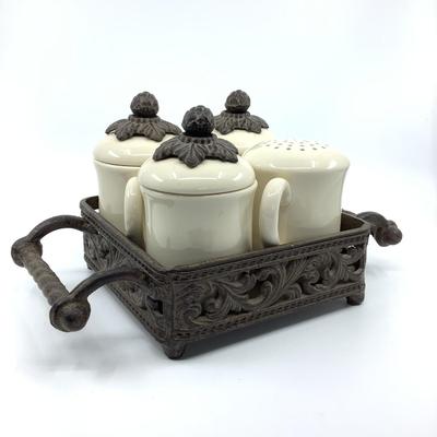 777 Set of Four Gracious Goods Sugar/Creamers & Shaker
