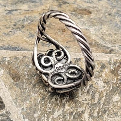 Trio Sterling & Stone Rings 9.5gr