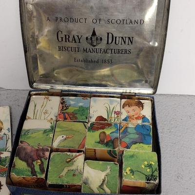 Antique Book Puzzle in Tin