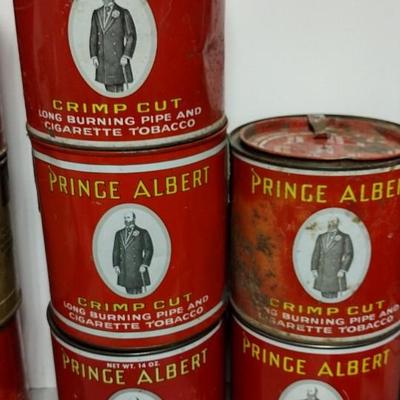 Lot of Old Tobacco Tins