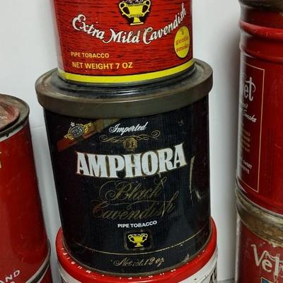 Lot of Old Tobacco Tins