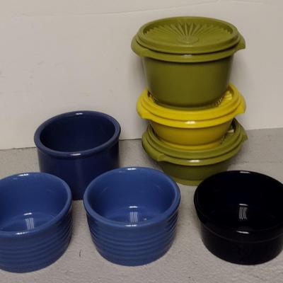 Tupperware and Ramekins