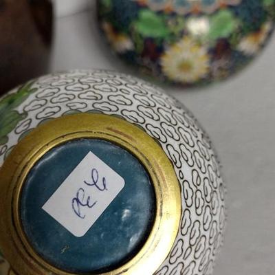3 Cloisonne Vases