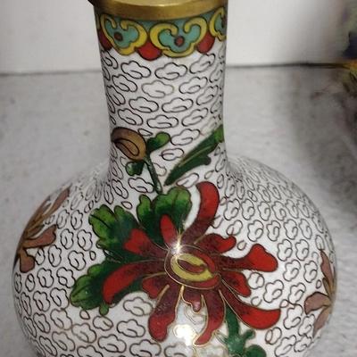 3 Cloisonne Vases