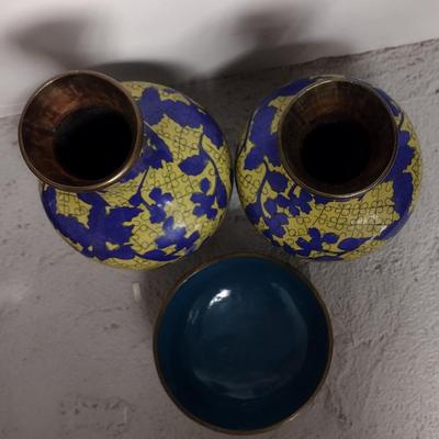Yellow Cloisonne Lot