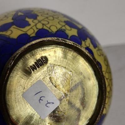 Yellow Cloisonne Lot