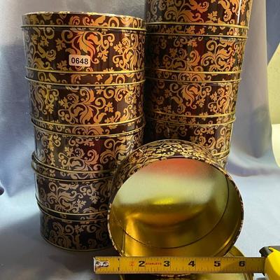 Tins could use for holiday wrapping!?!