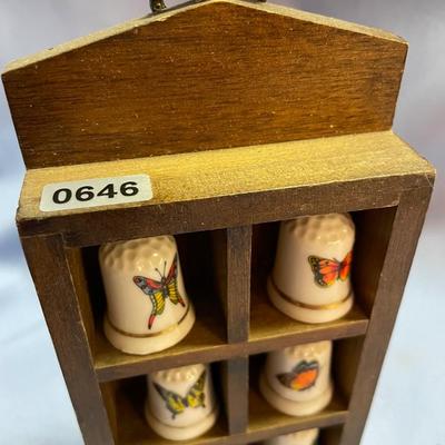 Butterfly thimble collection