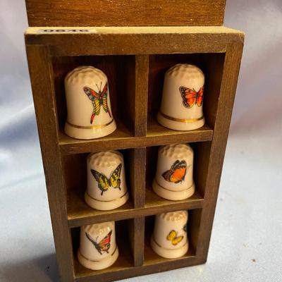 Butterfly thimble collection