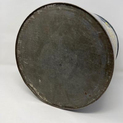 Vintage Calirox 9.5” Tall Lidded Tin