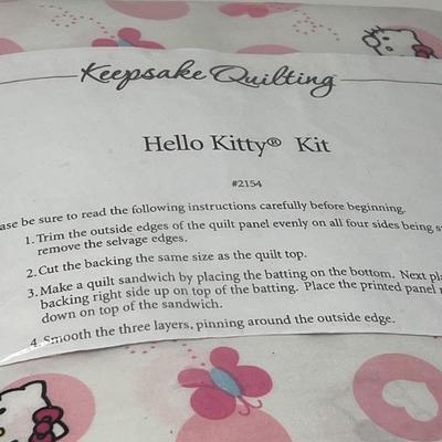 Hello Kitty Keepsake Quilt Kit #2154