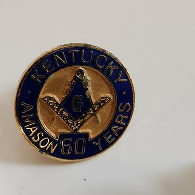 Collection of Kentucky Masonic Pins & Tieclip