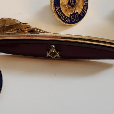 Collection of Kentucky Masonic Pins & Tieclip
