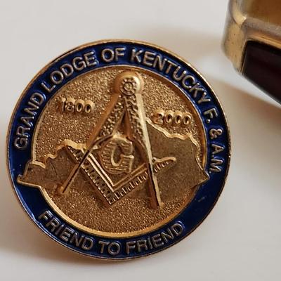 Collection of Kentucky Masonic Pins & Tieclip