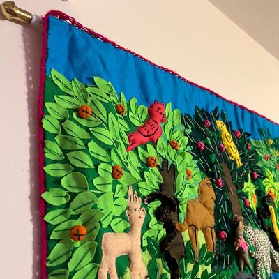 Hand Sewn Tapestry and Needlepoint Decor Lot