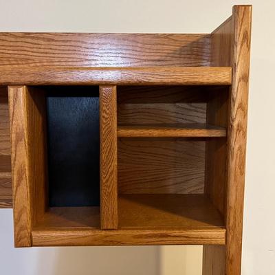 Solid "Golden Oak" Computer Desk