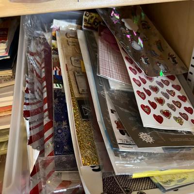 Big Lot Scrap Booking Items- Books, Paper, Cutters, Stickers, Etc.