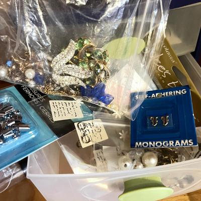 Big Lot Jewelry Making Supplies - Beads, Storage, Parts Etc.