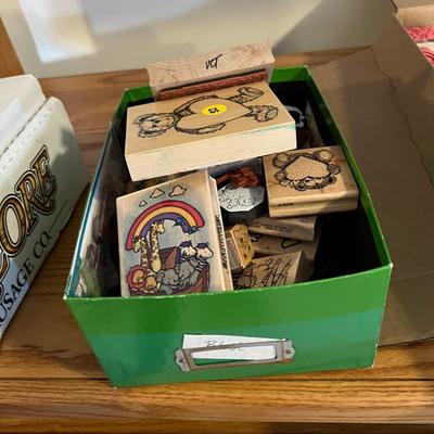 BIG Lot Crafting Stamps - Wood Block, Clear Silicone