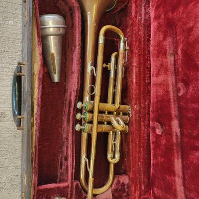 Vintage Ambassador Trumpet With Case