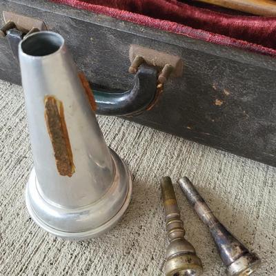 Vintage Ambassador Trumpet With Case