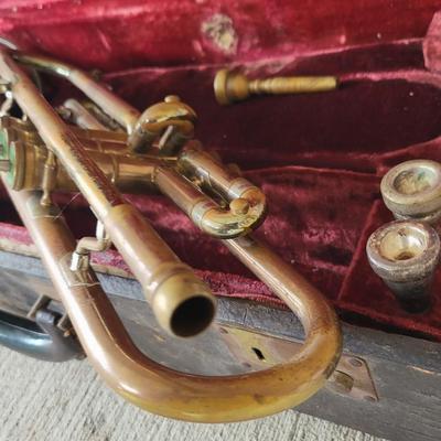Vintage Ambassador Trumpet With Case