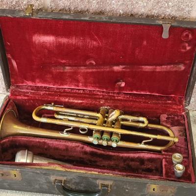Vintage Ambassador Trumpet With Case