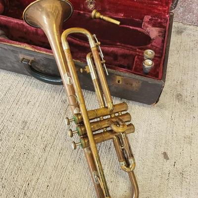 Vintage Ambassador Trumpet With Case