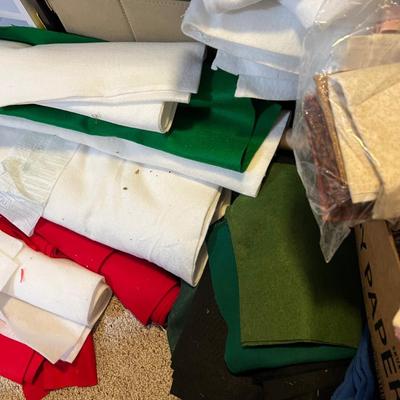 HUGE Lot Fabric - Quilting, Felt, Kids, Seasonal, Etc