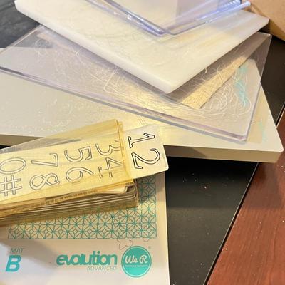 Lot of Fabric Paper Cutting Systems w Accessories - Cuttlebug, Crossover, Evolution