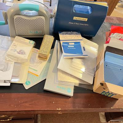 Lot of Fabric Paper Cutting Systems w Accessories - Cuttlebug, Crossover, Evolution