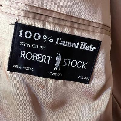 2 Designer Camel Hair Men’s Blazers - Bill Blass, Robert Stock