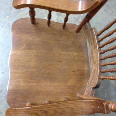 Oak High Back Chair