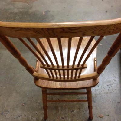 Oak Spindle Back Chairs