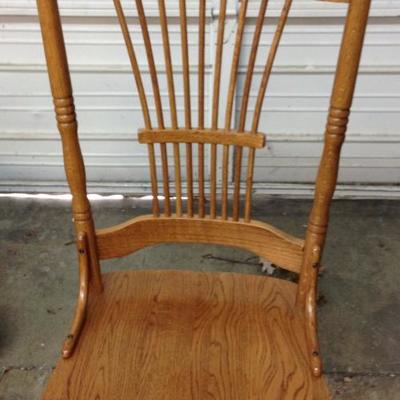 Oak Spindle Back Chairs