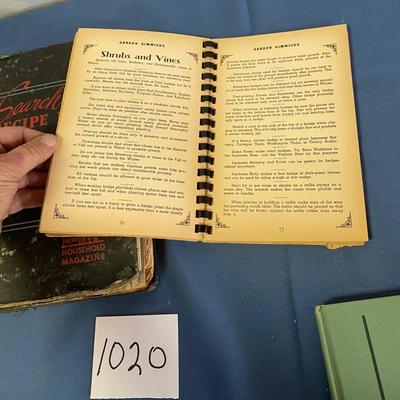 Vintage Cooking and Gardening Books