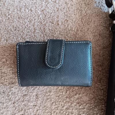 MONTANA WEST LEATHER PURSE AND A LEATHER WALLET