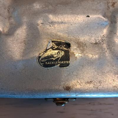 TACKLEMASTER ALUMINUM BOX WITH SOME TACKLE