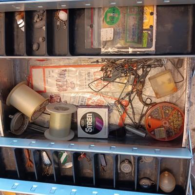 TACKLEMASTER ALUMINUM BOX WITH SOME TACKLE
