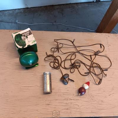 JOHNSON 40A REEL AND OTHER VINTAGE FISHING ITEMS