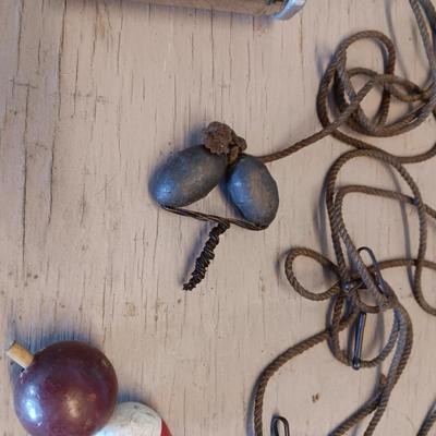 JOHNSON 40A REEL AND OTHER VINTAGE FISHING ITEMS