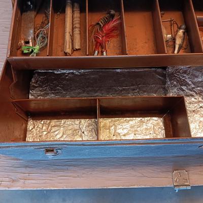KENNEDY TACKLE BOX WITH SOME TACKLE