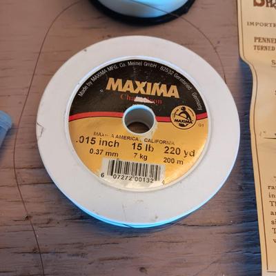 FISHING REEL AND VARIOUS TACKLE