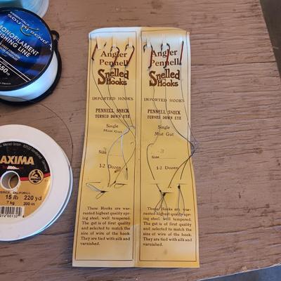 FISHING REEL AND VARIOUS TACKLE