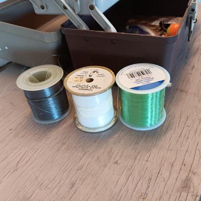 PLANO TACKLE BOX WITH SOME TACKLE