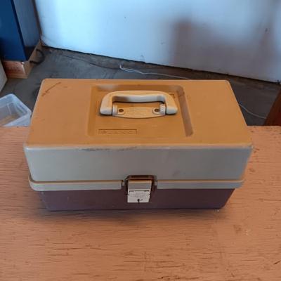 PLANO TACKLE BOX WITH SOME TACKLE